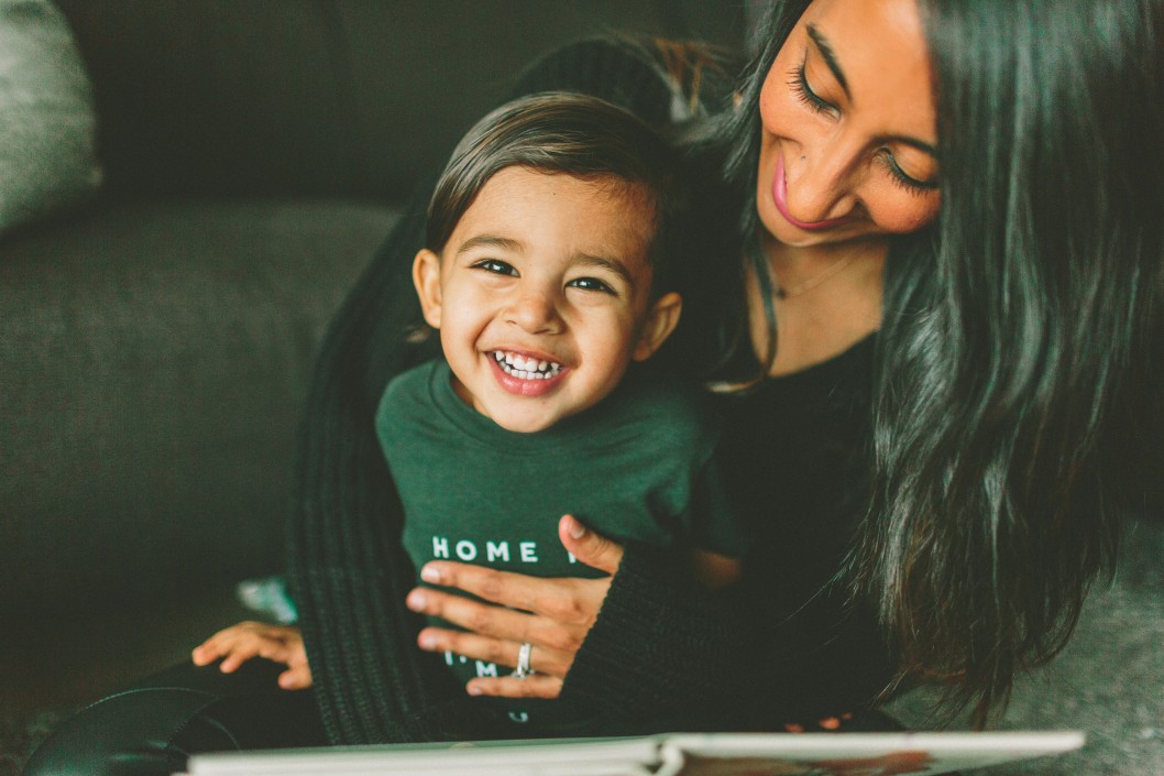 Mother with son